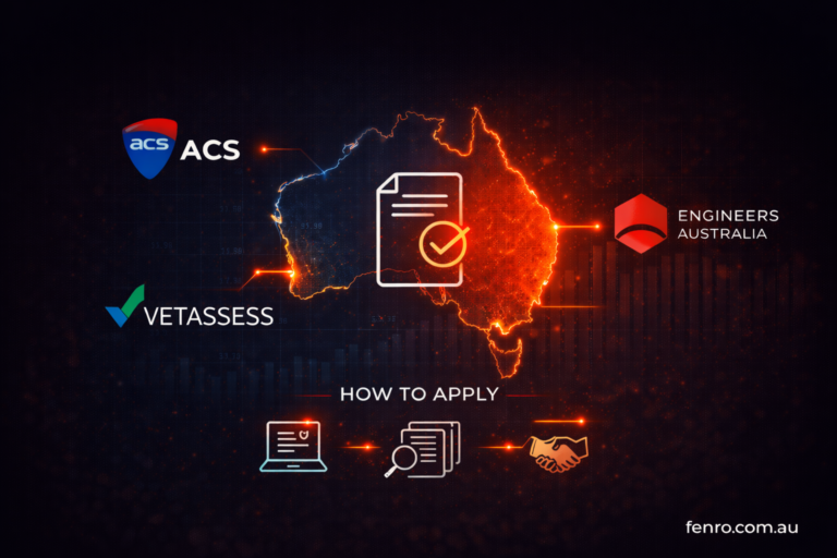 skills assessment Australia 2026 assessing authorities ACS Engineers Australia VETASSESS how to apply